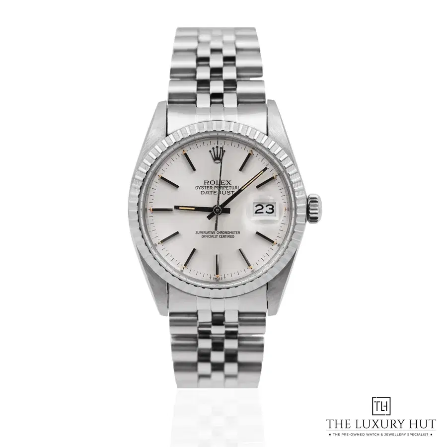 Rolex Datejust 36mm Silver Baton Dial 16030