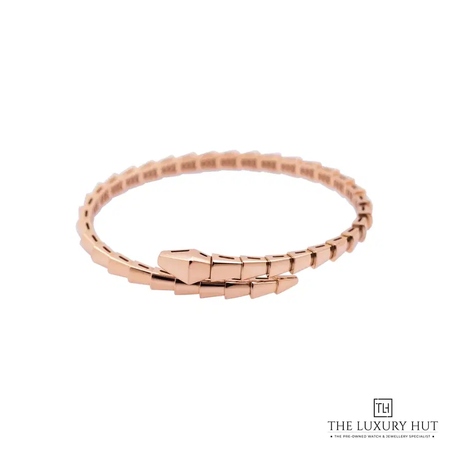Bvlgari 18ct Rose Gold Serpenti Viper Bracelet BR860039