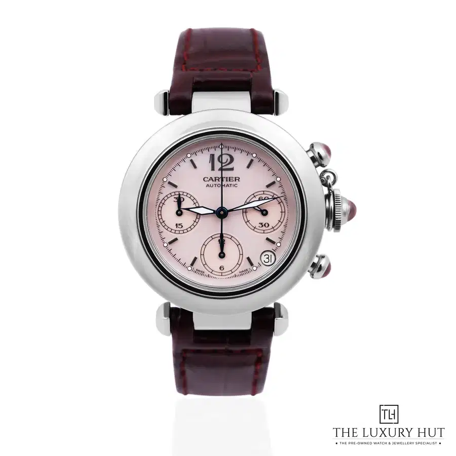 Cartier Pasha C Chronograph Steel Pink MOP Dial