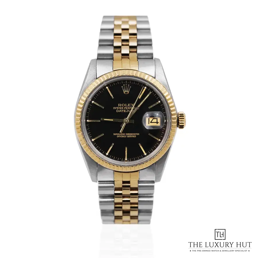 Rolex Datejust 36 Steel Gold Black 16013