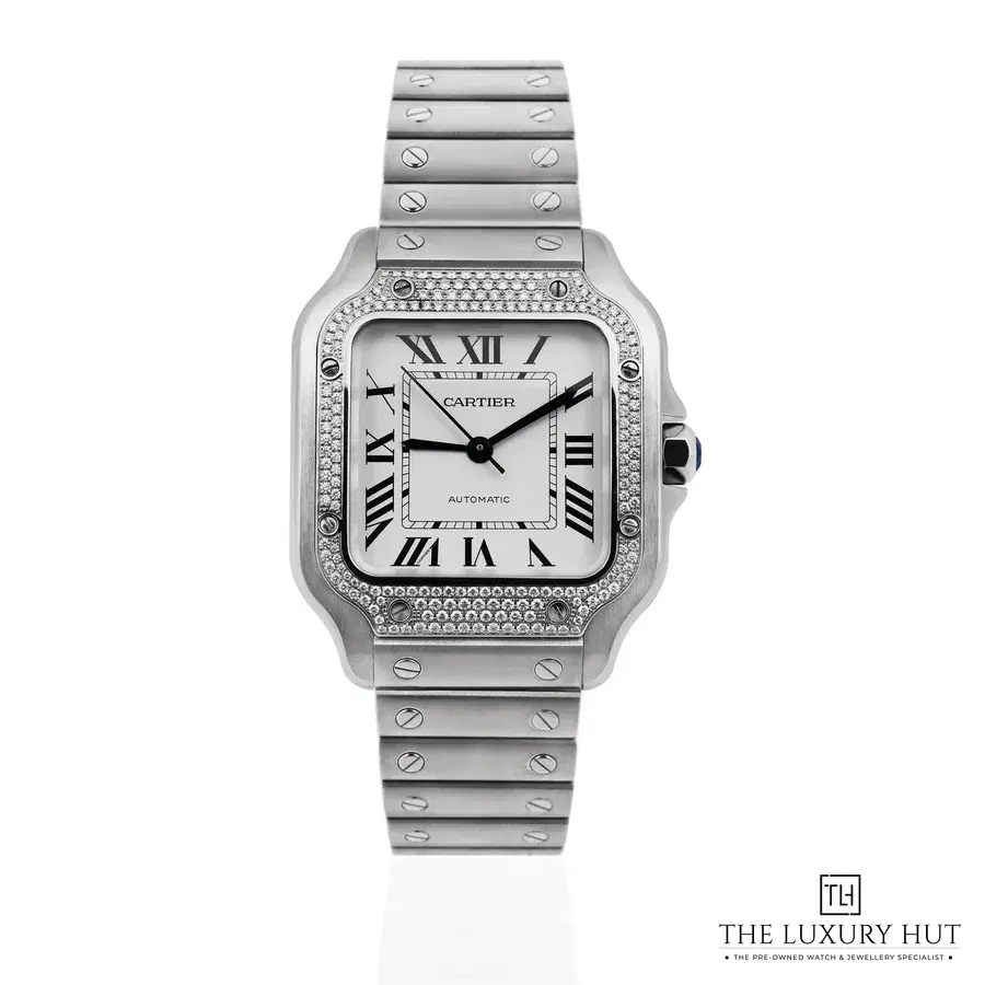Cartier Santos De Cartier Silver Diamond W4SA0005