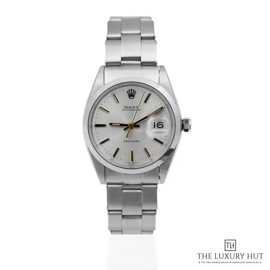 Vintage Rolex Oysterdate Precision Silver Dial 6694