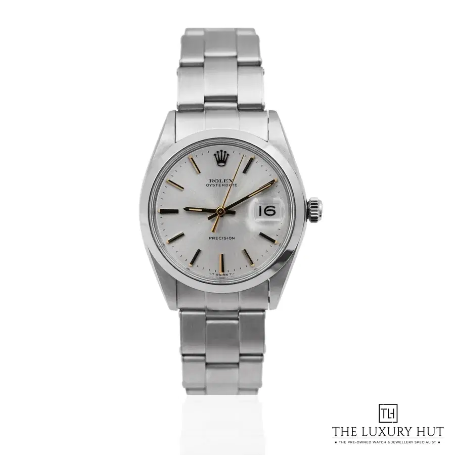 Vintage Rolex Oysterdate Precision Silver Dial 6694