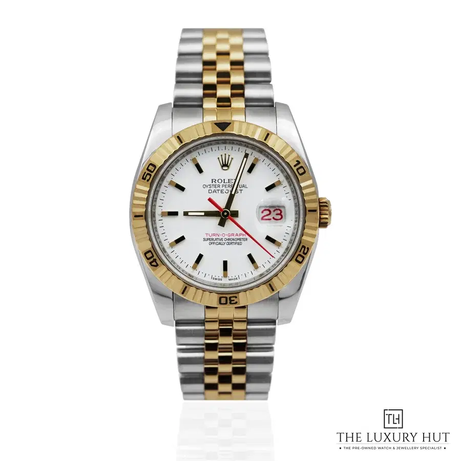 Rolex Datejust Turn O Graph White 116263
