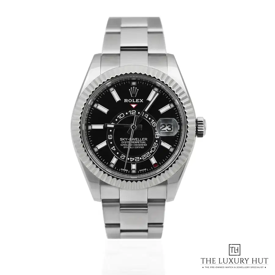 Rolex Sky Dweller 42mm Steel Gold Black Dial 326934