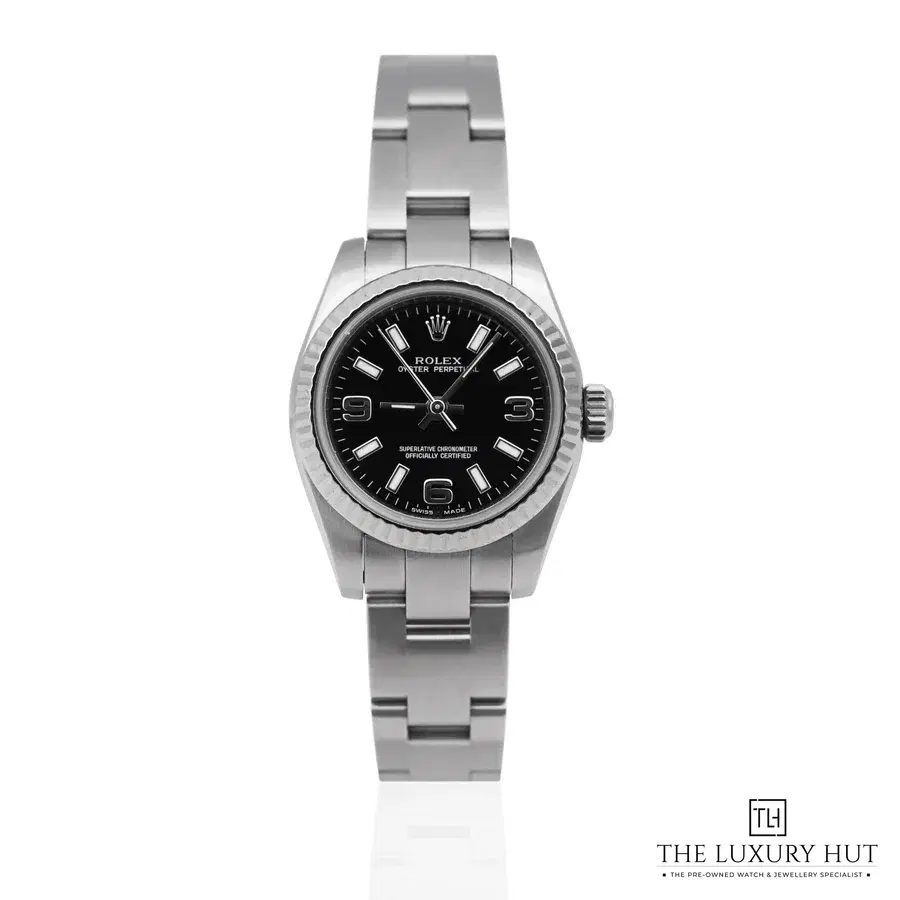 Rolex Ladies Oyster Perpetual Black Dial 176234