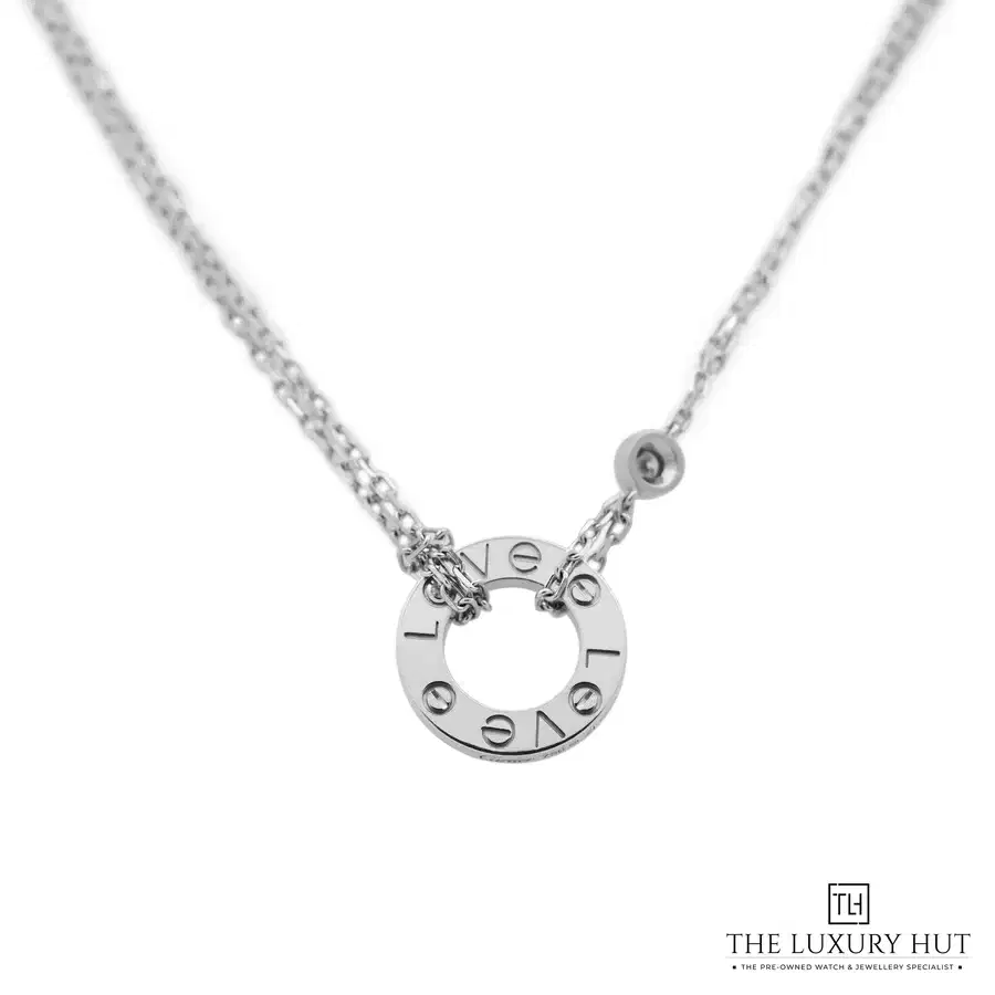 Cartier Gold 2 Diamonds Pendant Necklace