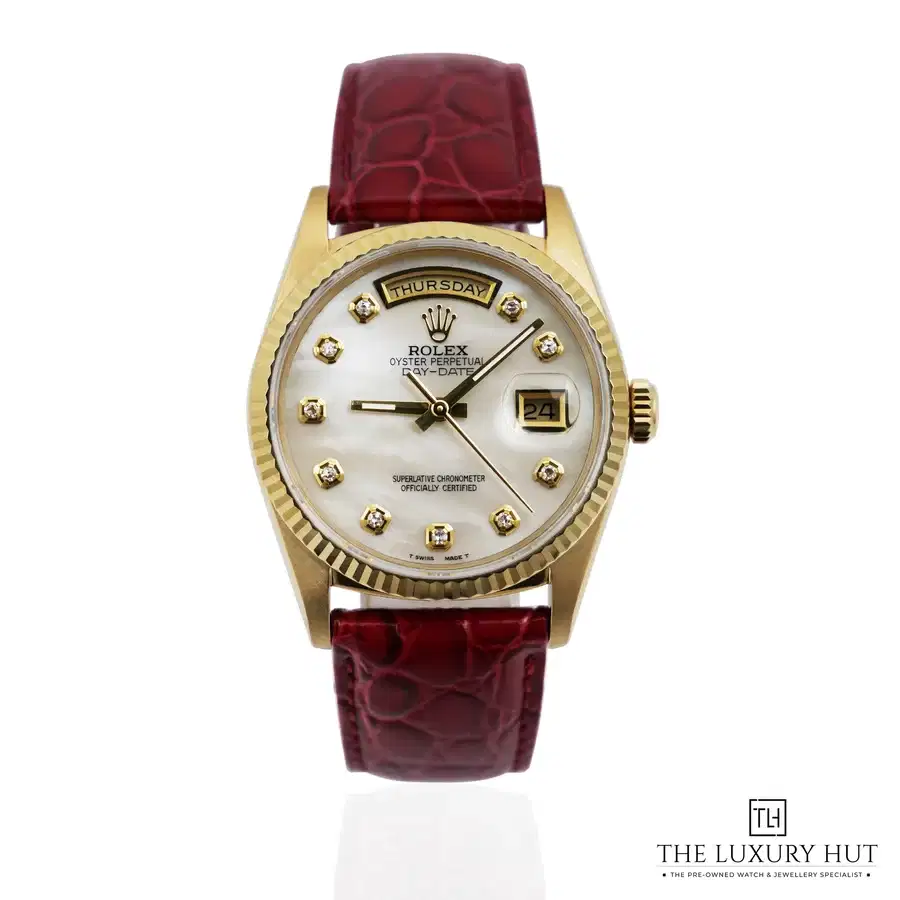 Rolex Day Date Gold MOP Diamond Dial 18238