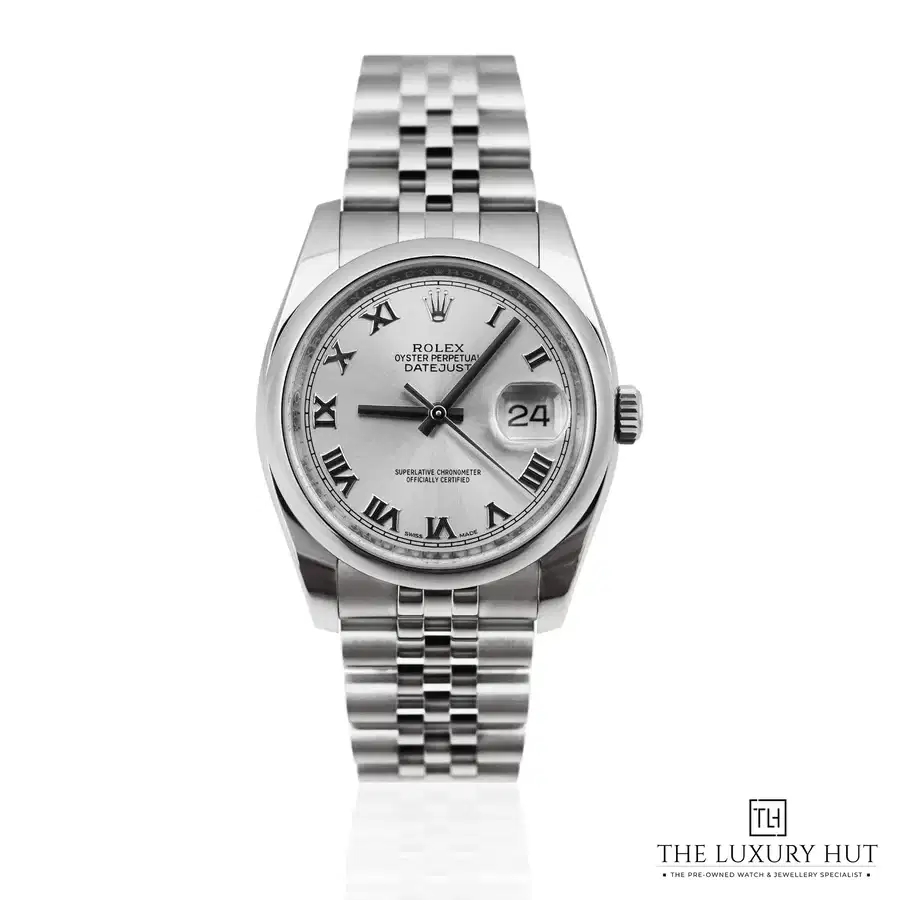 Rolex Datejust 36mm Steel Silver Roman Dial 116200