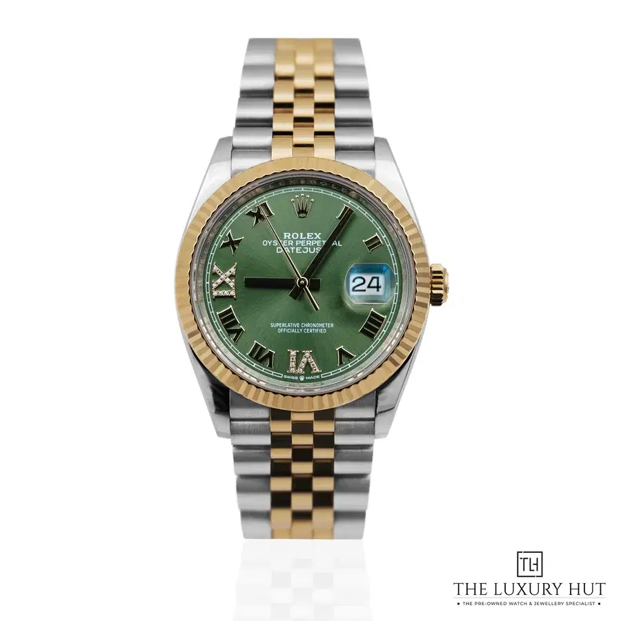 Rolex Datejust 36 Steel Gold Green Diamond 126233
