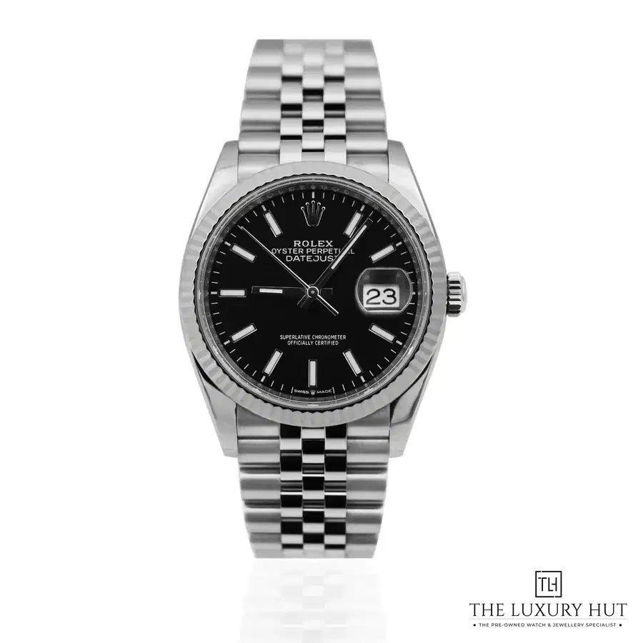 Rolex Datejust 36mm Black Baton 126234