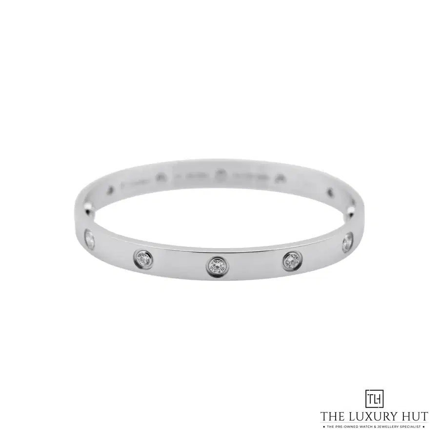 Cartier White Gold Diamonds Love Bracelet