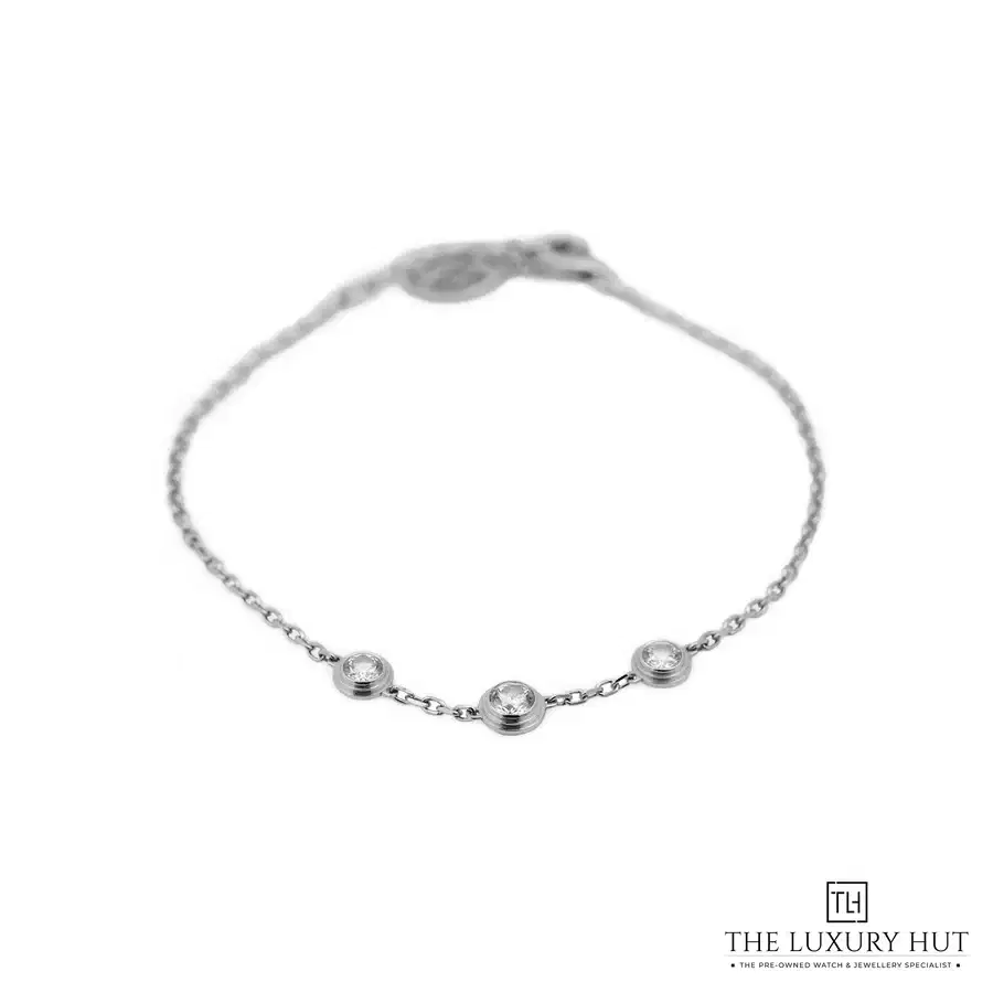 Cartier d Amour Bracelet 3 Diamonds 18ct White Gold B6033100