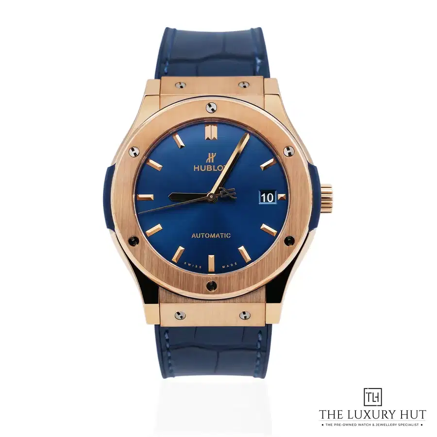 Hublot Classic Fusion 18ct King Gold 42mm Blue Sunray Dial