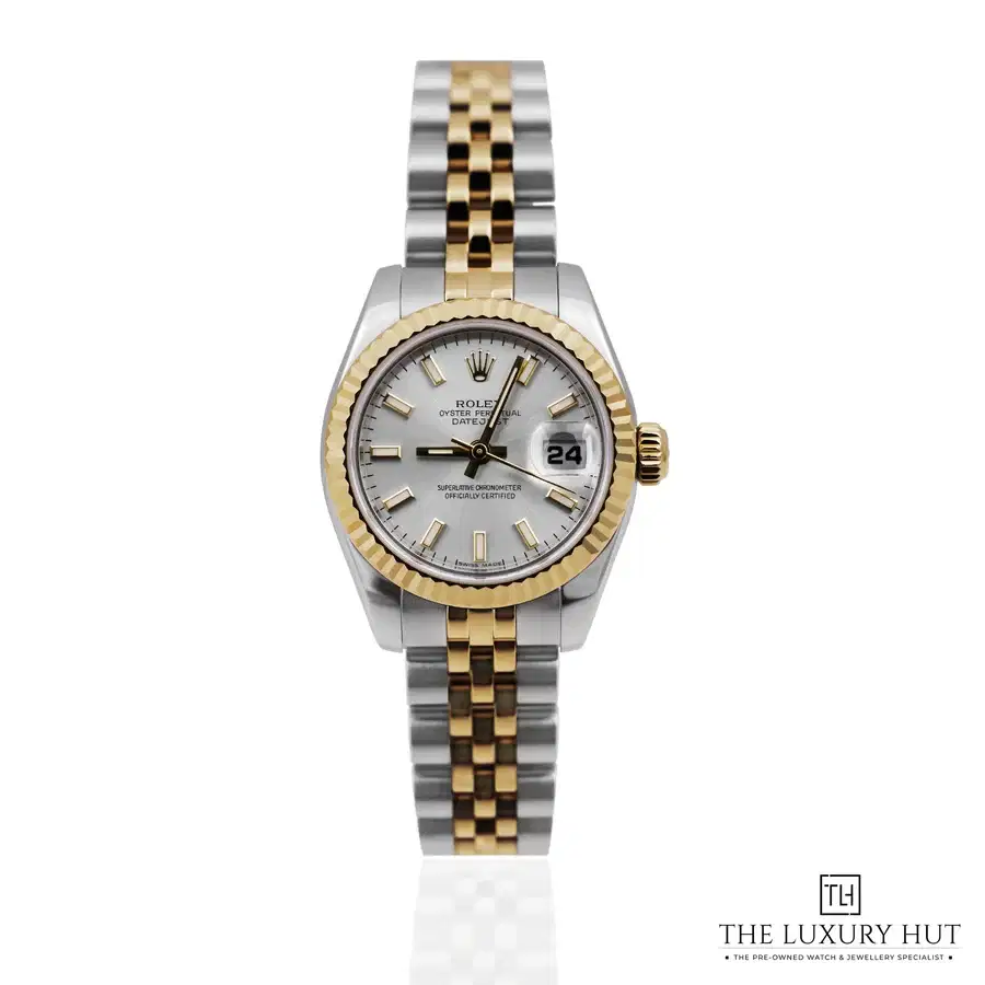 Rolex Lady Datejust Steel Gold 26mm Silver 179173