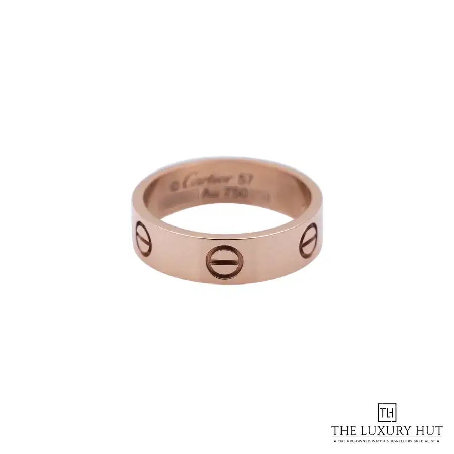 Cartier Rose Gold Classic Love Ring Size 57