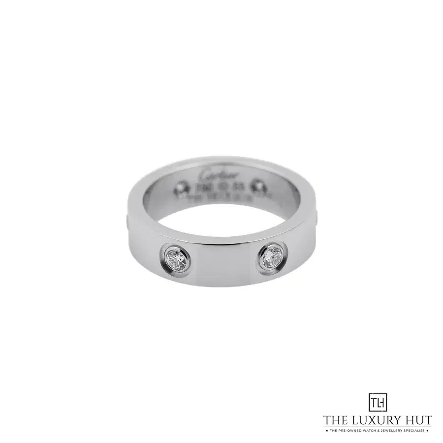 Cartier 18ct White Gold 6 Diamonds Love Ring