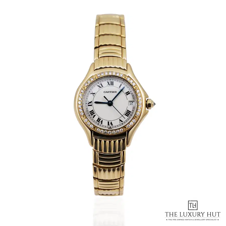 Cartier Cougar 26 Yellow Gold White Dial 1171