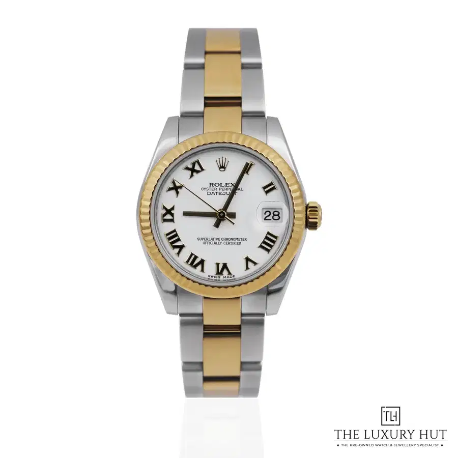 Rolex Lady Datejust 31mm Steel Gold White Roman 178273