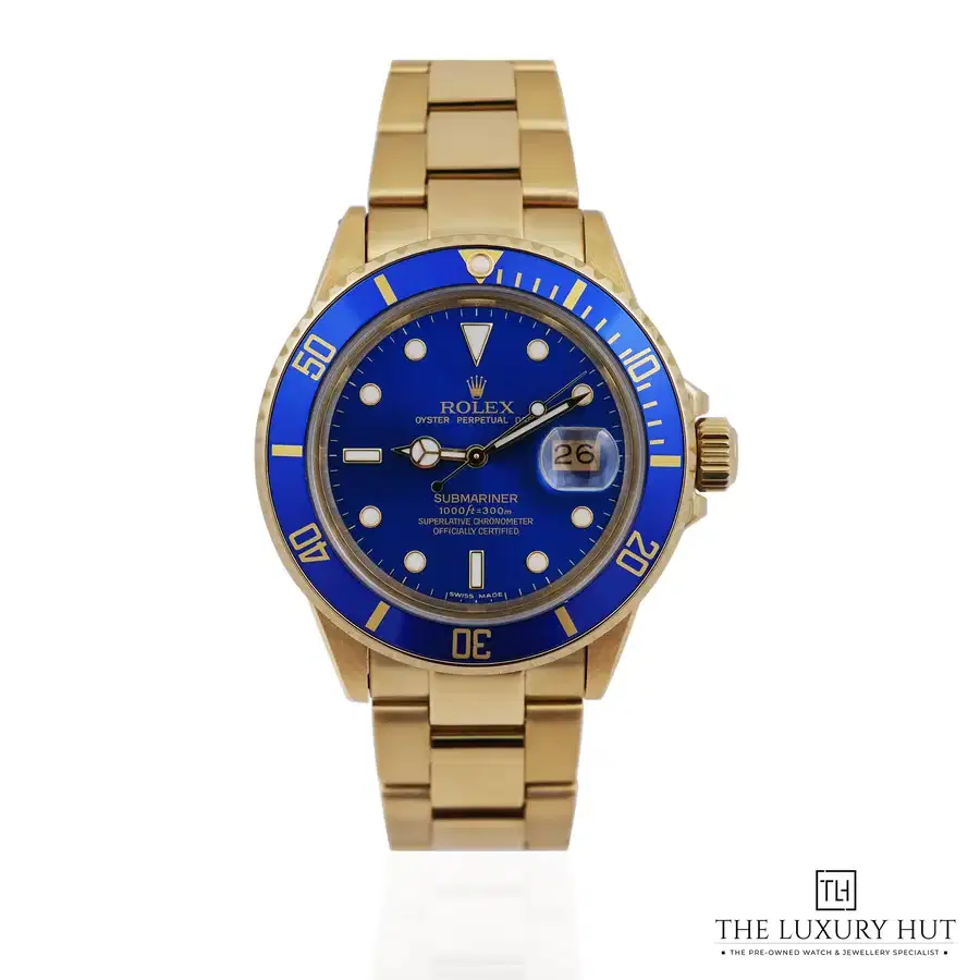 Rolex Submariner Date Gold Blue Dial 16808