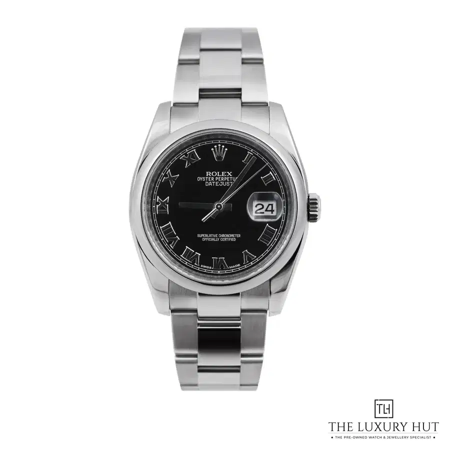 Rolex Datejust 36 Steel Black Roman Dial 116200
