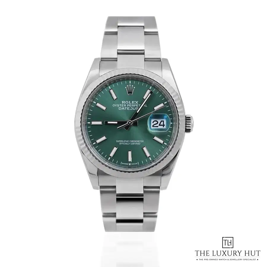 Rolex Datejust 36 Steel Gold Green Dial 126234