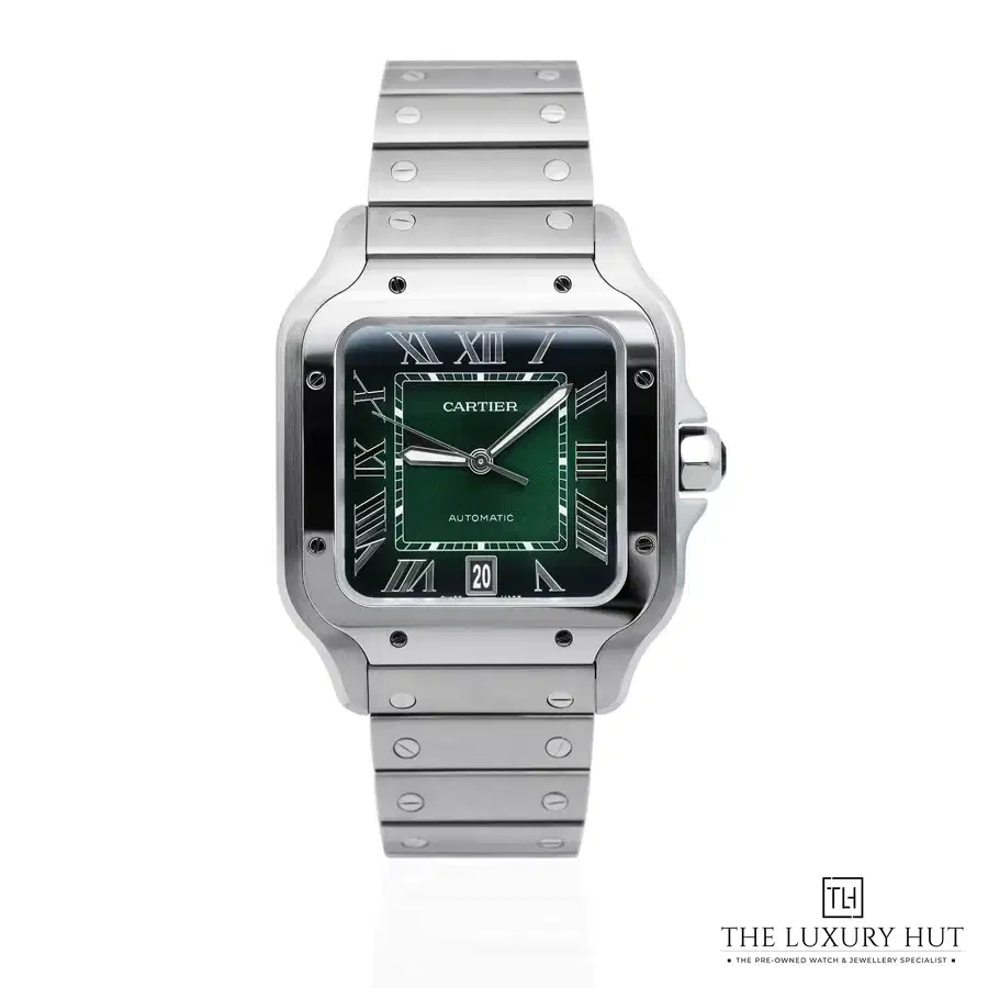 Cartier Santos De Cartier Steel Green WSSA0062