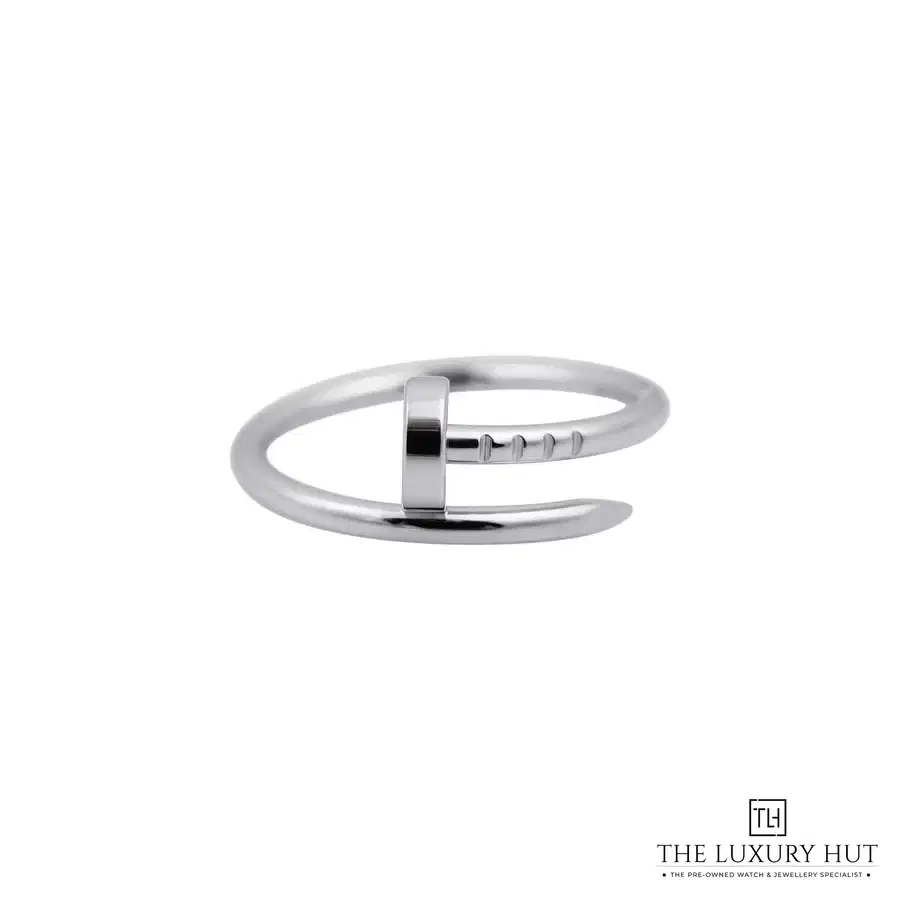 Cartier 18ct White Gold Small Juste Un Clou Ring Size 51