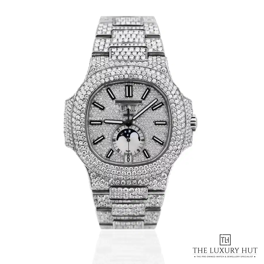 Patek Philippe Nautilus Steel 40mm Aftermarket Diamonds Dial 5726