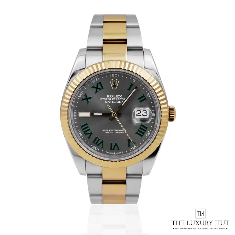 Rolex Datejust 41 Bi Metal Grey Wimbledon Dial 126333