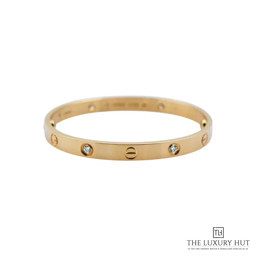 Cartier Yellow Diamonds Love Bracelet Size 17