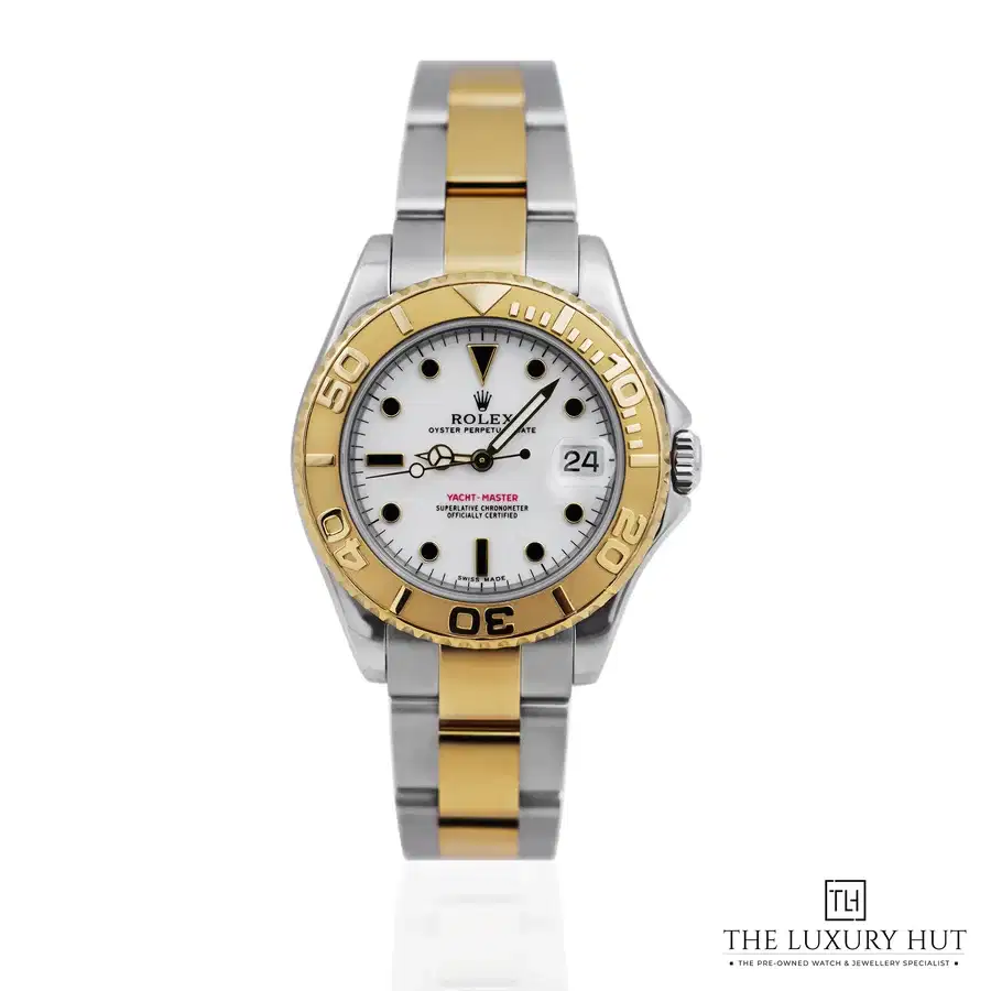 Rolex Yacht Master Steel Gold 35mm White 168623