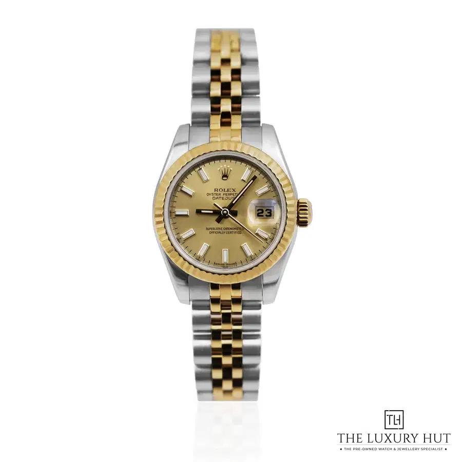 Rolex Lady Datejust Steel Gold 26mm Champagne 179173