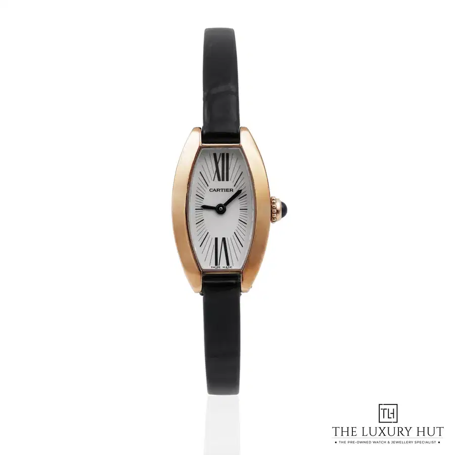 Vintage Cartier Mini Tonneau Lani res Rose Gold 2592