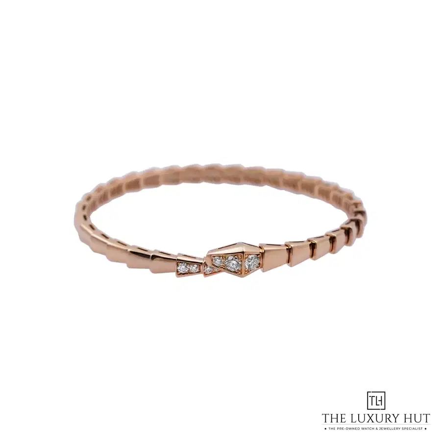 Bvlgari Rose Gold Serpenti Diamond Bracelet BR860038