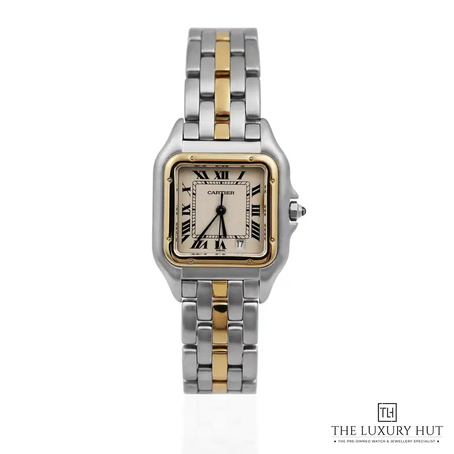 Vintage Cartier Panth re Steel Gold Cream Roman 187949