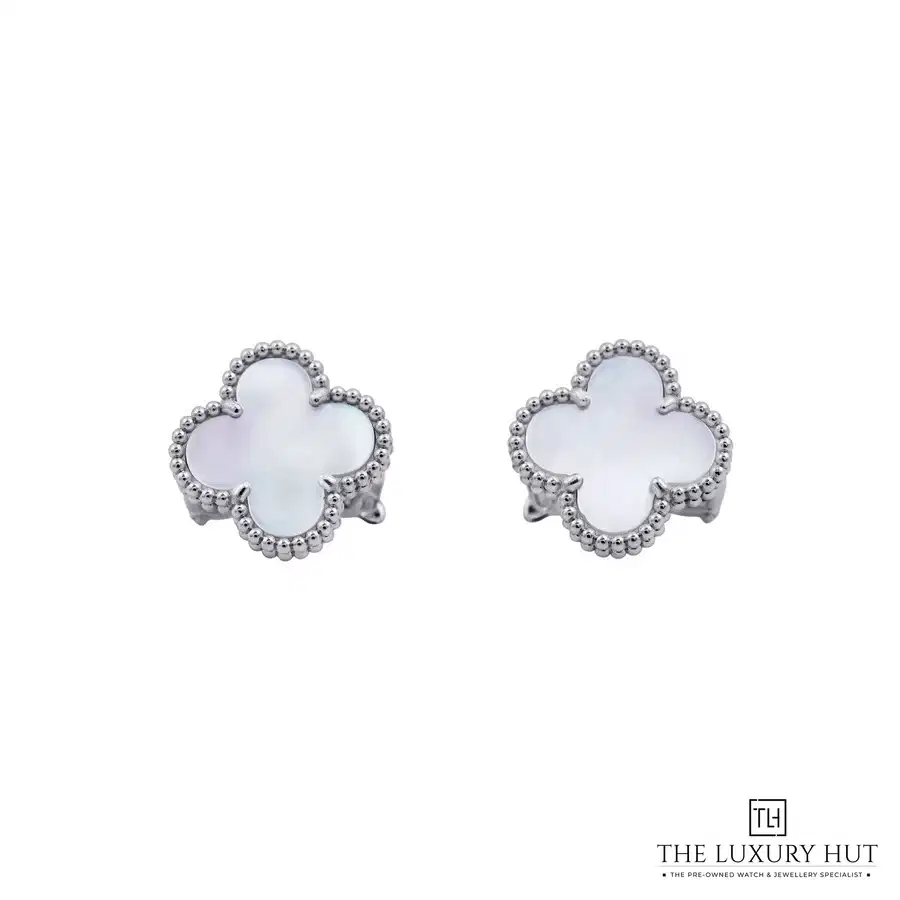 Van Cleef Arpels Alhambra Gold MOP Earrings VCARF48600