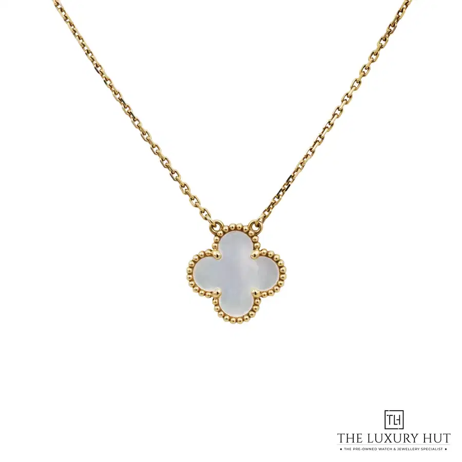 Van Cleef Arpels Small Yellow Gold MOP Pendant VCARA45900