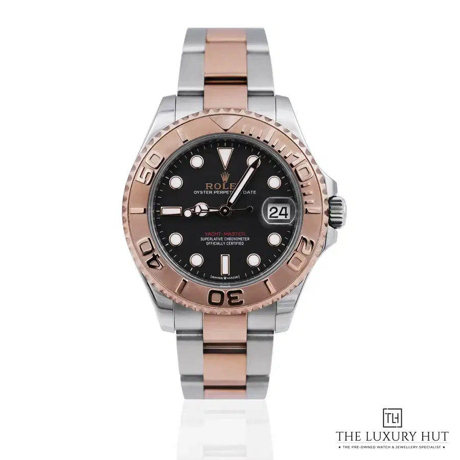Rolex Yacht Master 37 Steel Gold Black Dial 268621