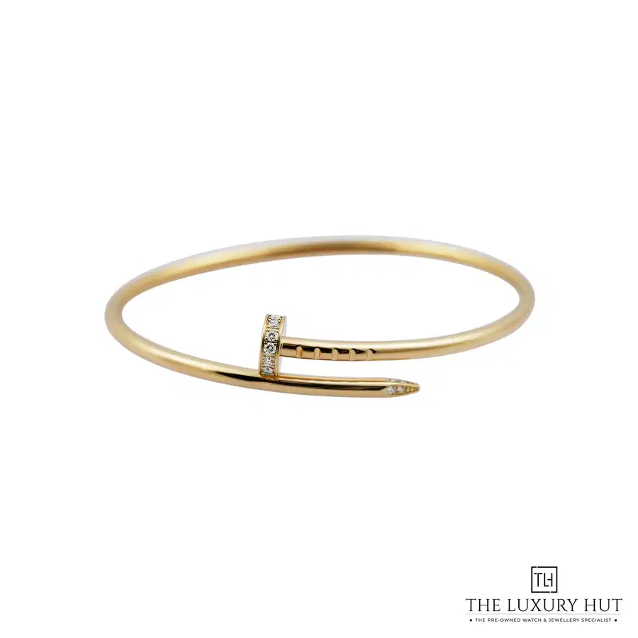 Cartier Gold Diamonds Juste Un Clou Small Bracelet Size 15
