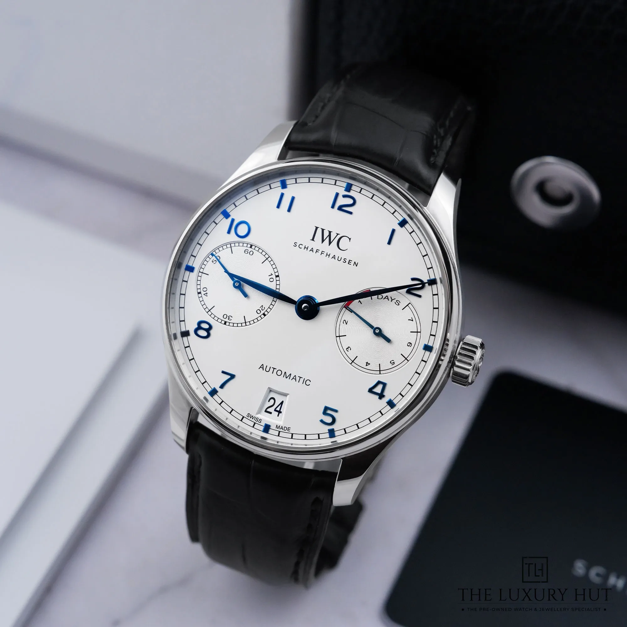 2026 09 2087aedf 9258 48a3 b04c 08015f877720IWC Portugieser Stainless Steel Silver Plated Dial 53424 bb jpg webp
