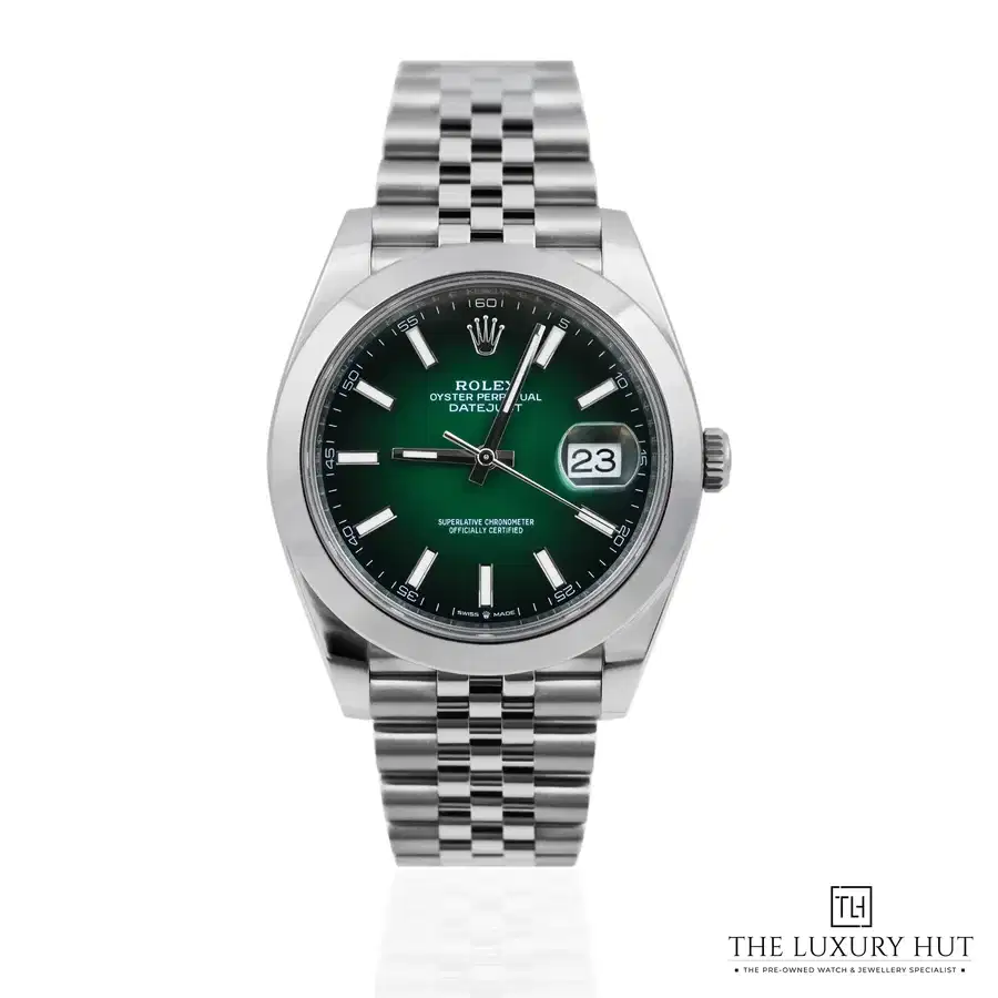 Rolex Datejust Stainless Steel 41mm Green Ombr 126300