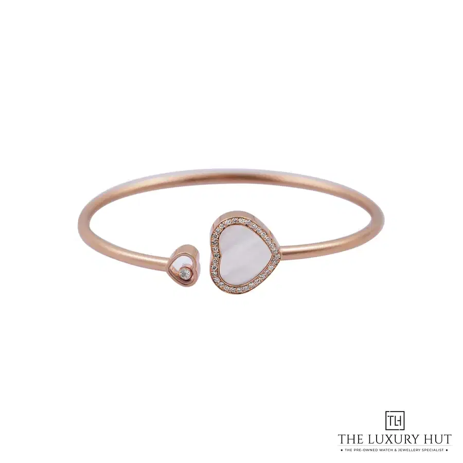 Chopard Rose Gold Happy Hearts Diamond MOP Bangle