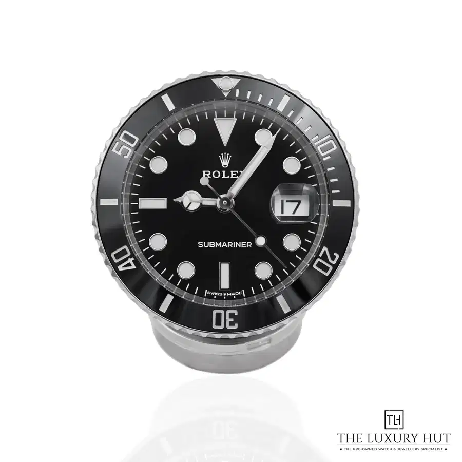 Rolex Submariner Date Desk Clock Steel 80mm Black 909010LN