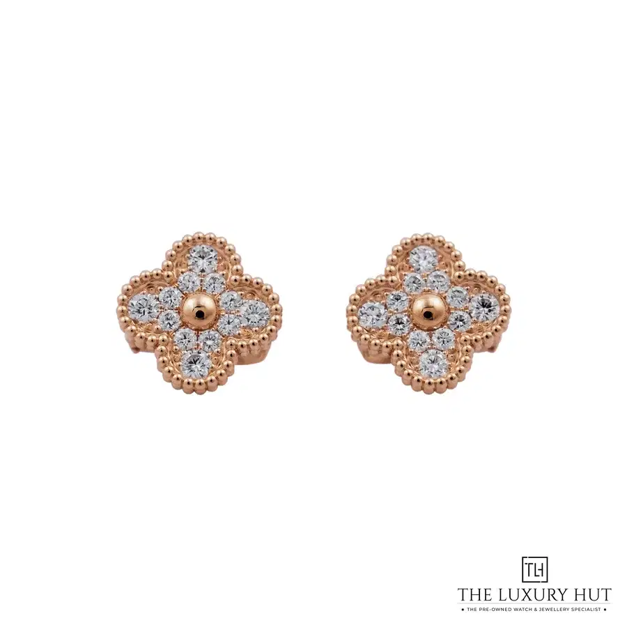 Van Cleef Arpels Gold Diamonds Earrings VCARP2R500