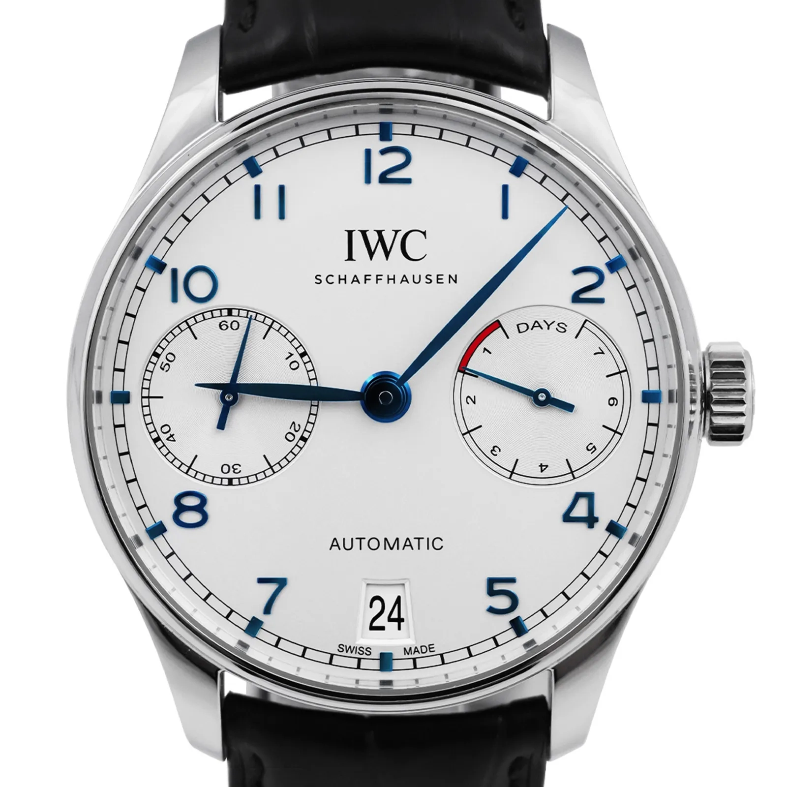 2026 09 ef8ff0a8 e451 4d99 a425 8e0fef810c07IWC Portugieser Stainless Steel Silver Plated Dial 53424 crr jpg webp