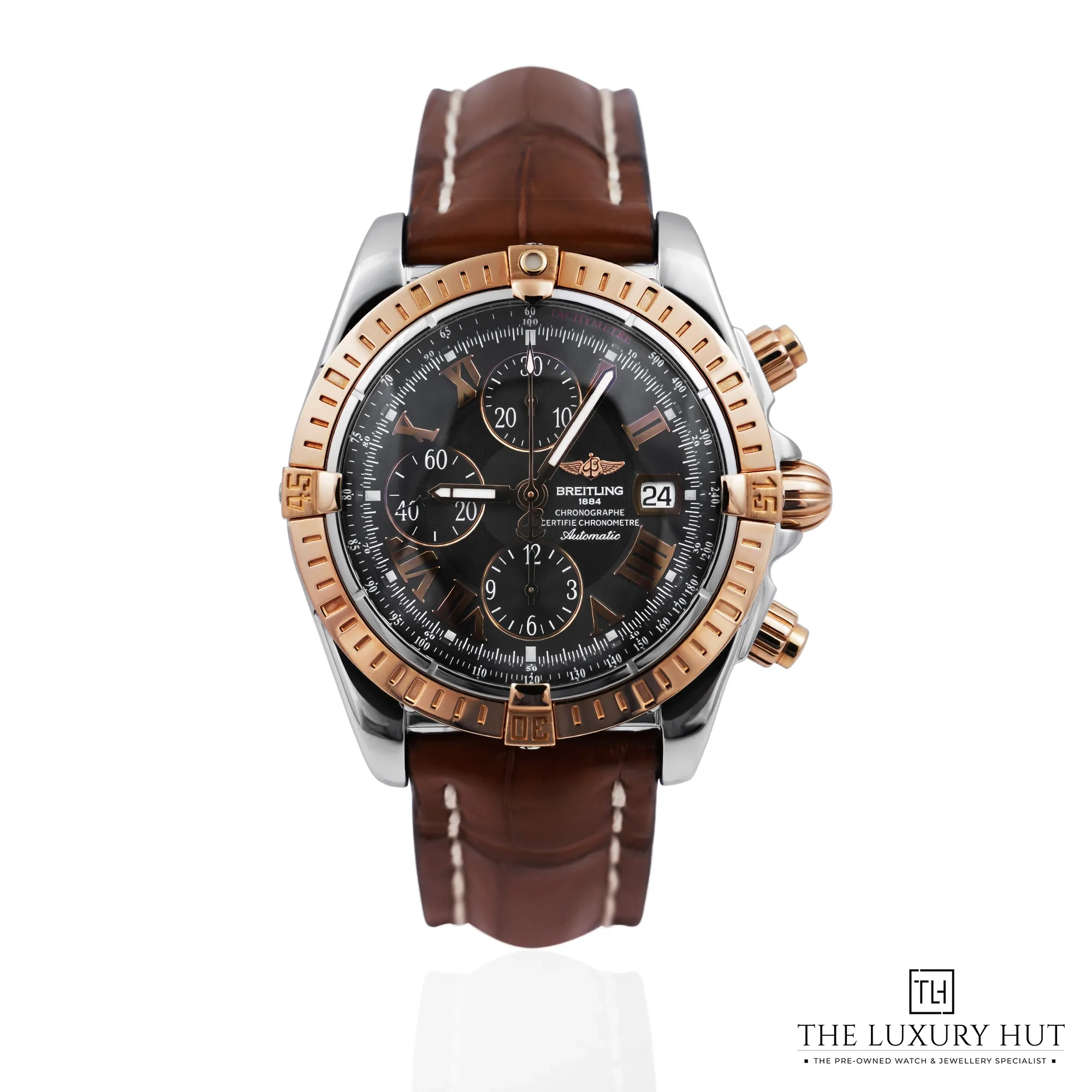 2026 10 1380d923 f62e 4f75 885f 8b91d86933beBreitling Chronomat Evolution Steel Rose Gold Black Dial 53495 a jpg webp