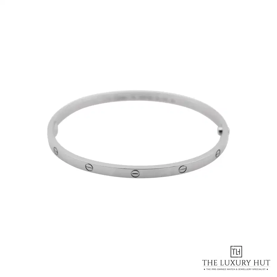 Cartier 18ct White Gold LOVE Bangle Size 18