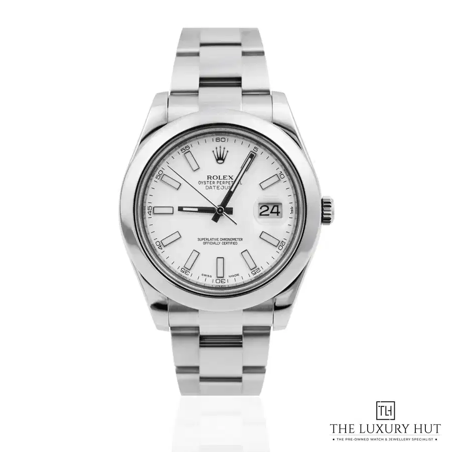 Rolex Datejust II Steel 41 White Baton 116300