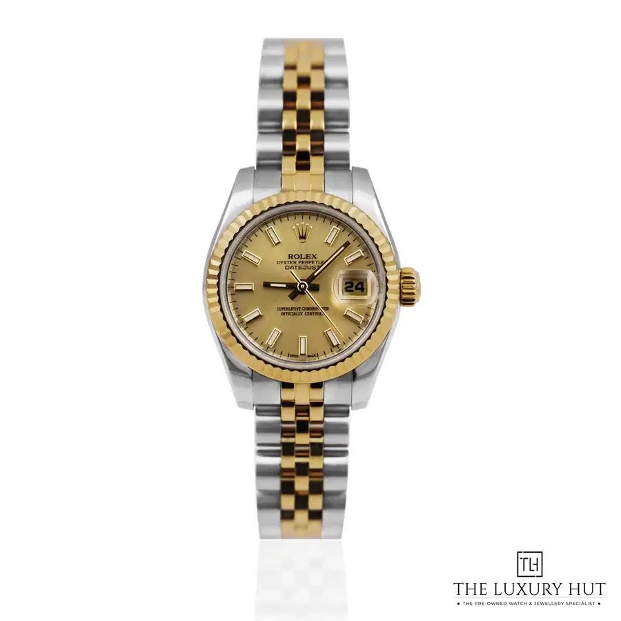 Rolex Lady Datejust Steel Gold 26mm Champagne 179173